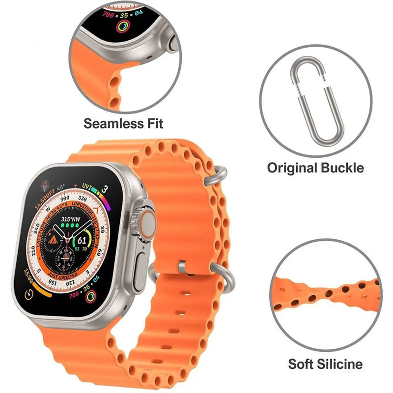 Ocean Smartwatch Substituição para Apple, Série 8, 7 Ultra, 42mm, 44mm, 45mm, 49mm