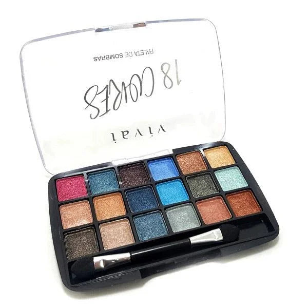 Paleta de Sombras 18 Cores Vivai 2194