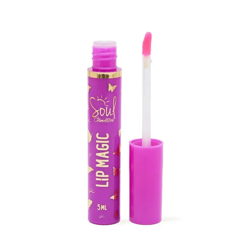 Kit c/ 6 Lip Gloss Labial Batom Vovó Mágico 24h Soul Cosméticos