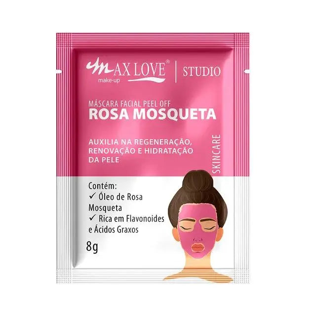 Kit c/ Sérum Facial + Máscara Facial Sachê Rosa Mosqueta Max Love