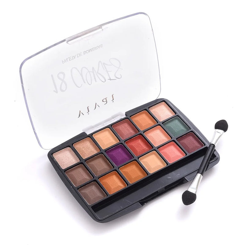 Paleta de Sombras 18 Cores Vivai 2194