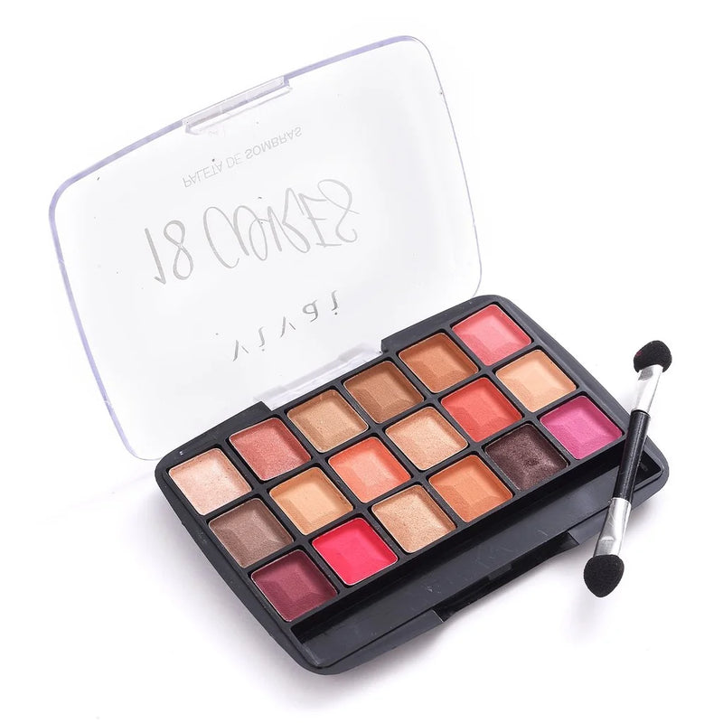 Paleta de Sombras 18 Cores Vivai 2194